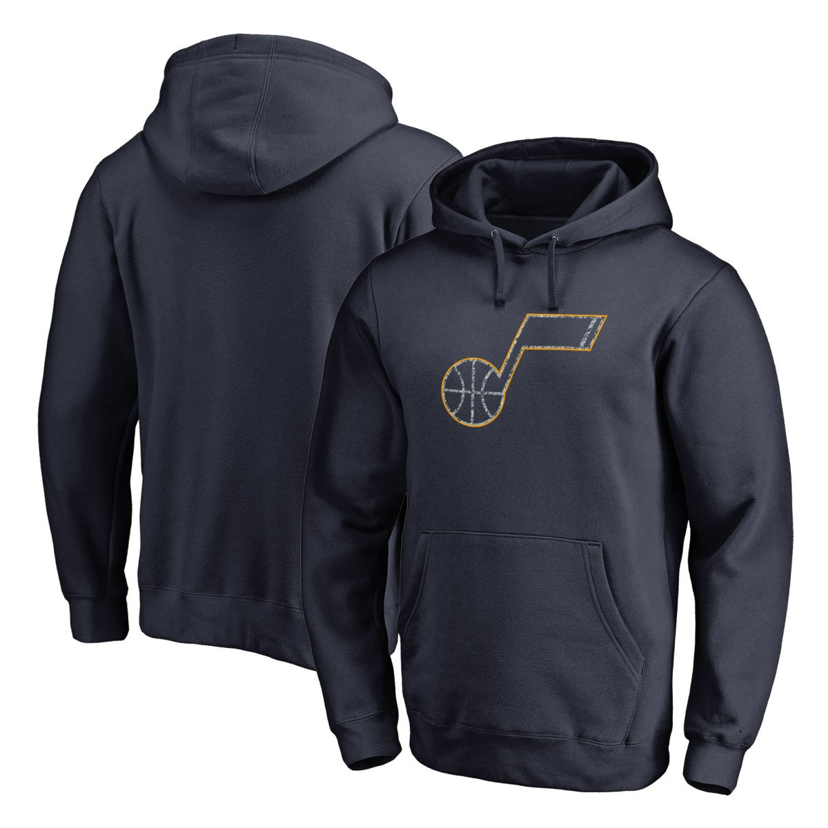 Utah Jazz Static Logo Pullover Hoodie Navy - NBA