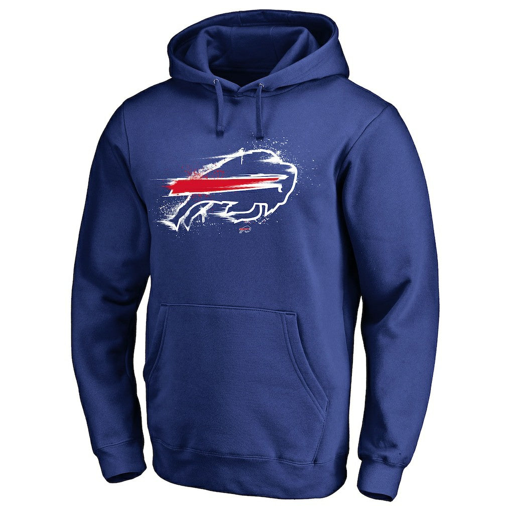 Buffalo Bills Splatter Logo Pullover Hoodie Royal | NFL