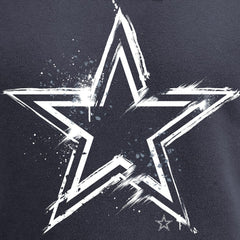 Dallas Cowboys Splatter Logo Pullover Hoodie Navy | NFL