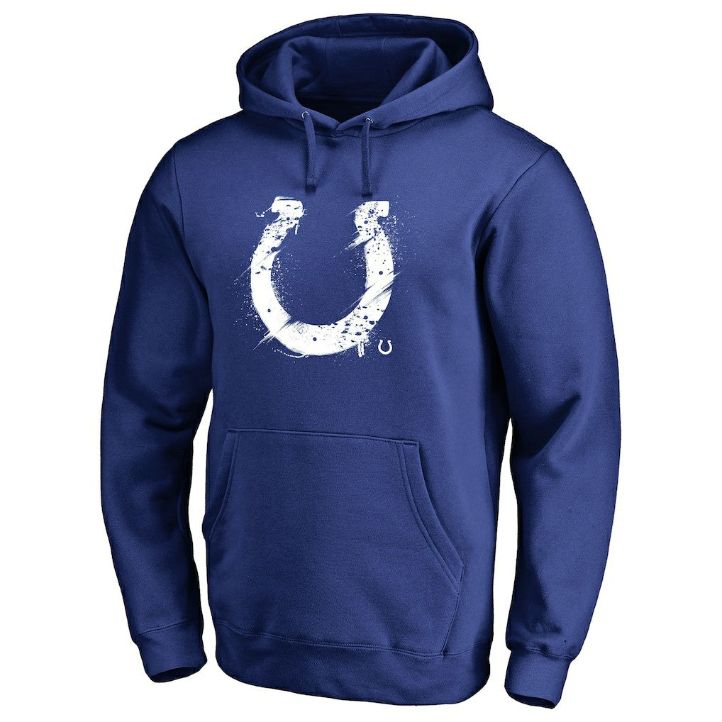 Indianapolis Colts Splatter Logo Pullover Hoodie Royal | NFL