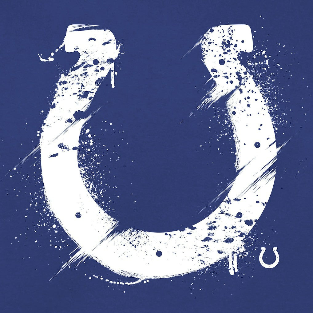 Indianapolis Colts Splatter Logo Pullover Hoodie Royal | NFL