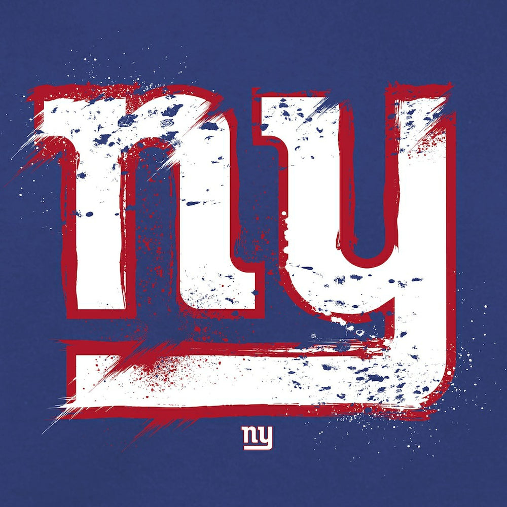 New York Giants Splatter Logo Pullover Hoodie Royal | NFL