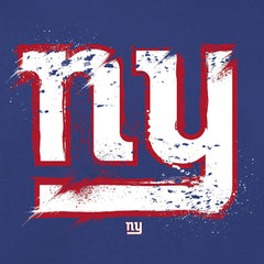 New York Giants Splatter Logo Pullover Hoodie Royal | NFL