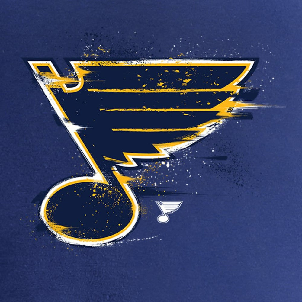 St. Louis Blues Women's Splatter Logo V-Neck T-Shirt - Royal - NHL