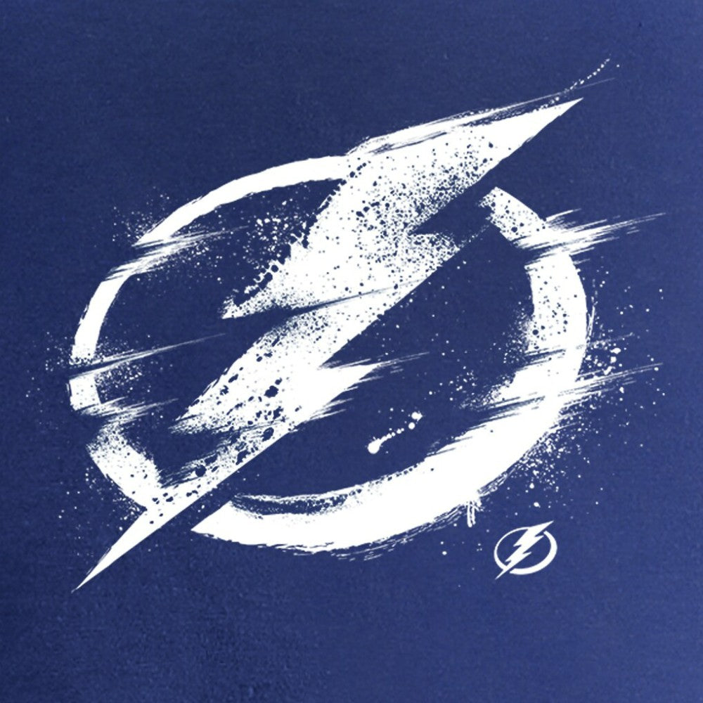 Tampa Bay Lightning Women's Splatter Logo V-Neck T-Shirt - Blue - NHL