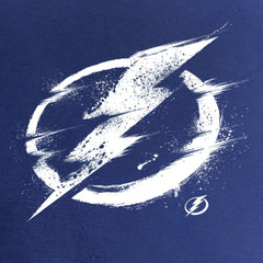 Tampa Bay Lightning Women's Splatter Logo V-Neck T-Shirt - Blue - NHL