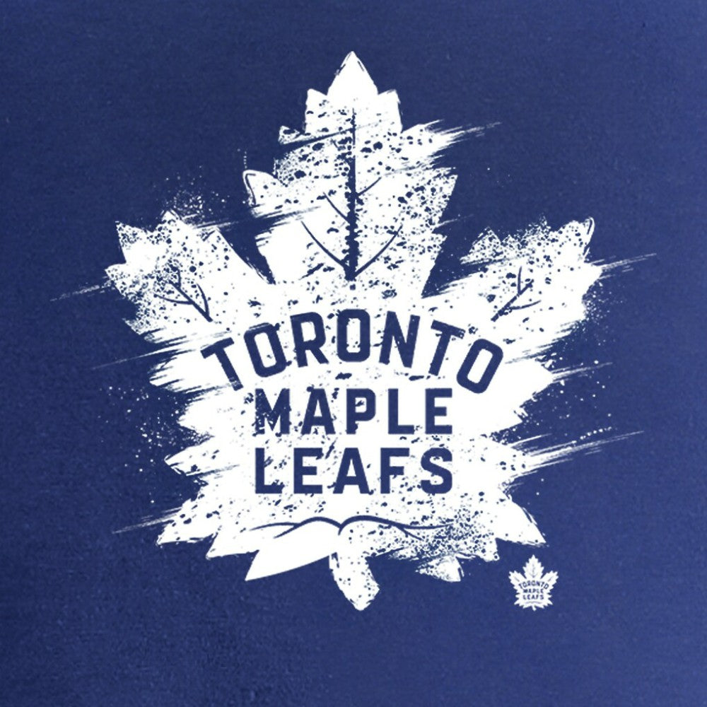 Toronto Maple Leafs Women's Splatter Logo V-Neck T-Shirt - Royal - NHL