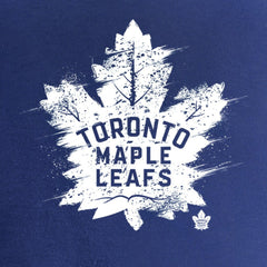 Toronto Maple Leafs Women's Splatter Logo V-Neck T-Shirt - Royal - NHL