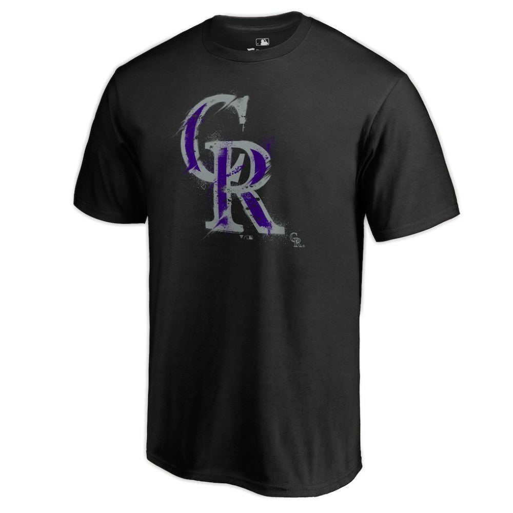 Colorado Rockies Splatter Logo T-Shirt - MLB