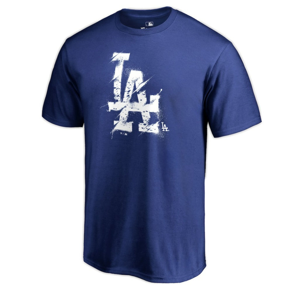 Los Angeles Dodgers Splatter Logo T-Shirt - MLB