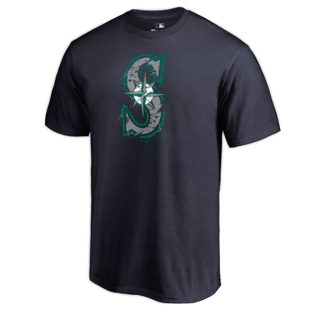 Seattle Mariners Splatter Logo T-Shirt - MLB