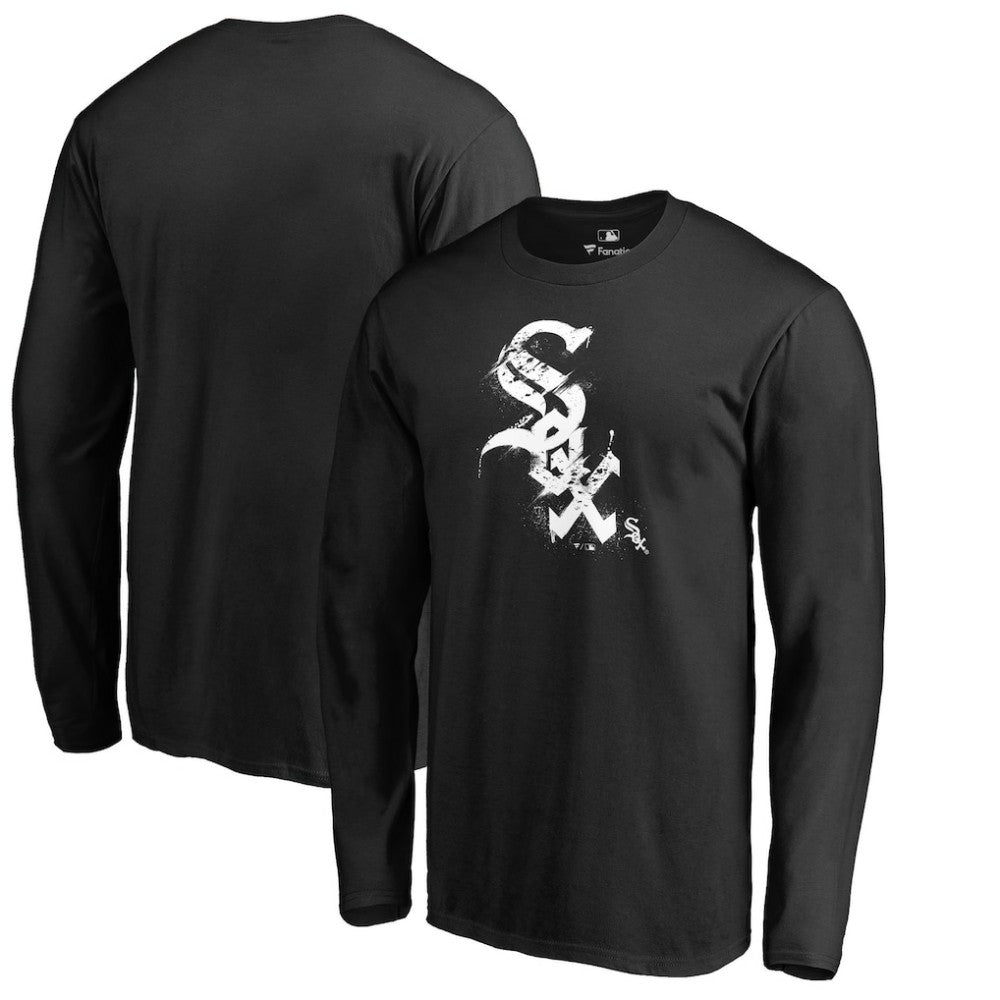 Chicago White Sox Splatter Logo Long Sleeve T-Shirt - MLB