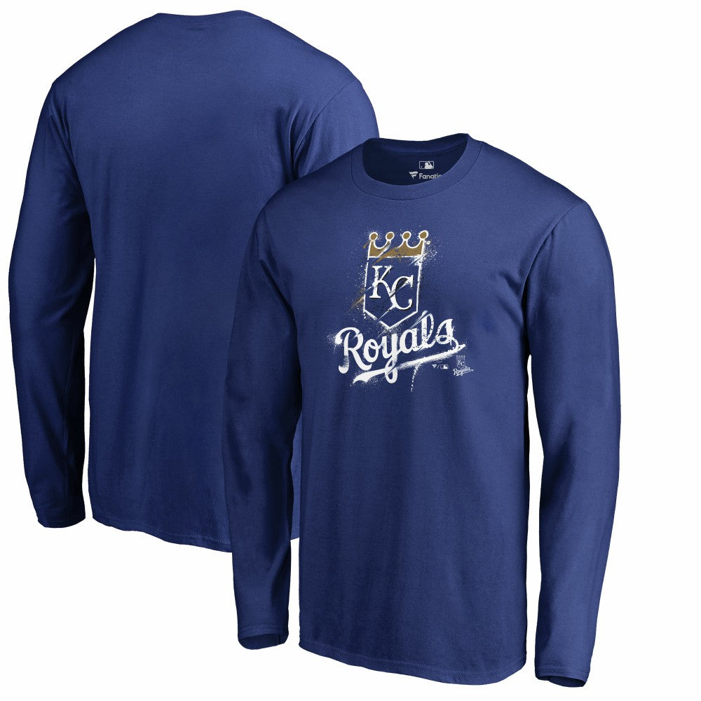 Kansas City Royals Splatter Logo Long Sleeve T-Shirt - MLB