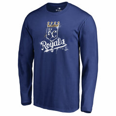 Kansas City Royals Splatter Logo Long Sleeve T-Shirt - MLB