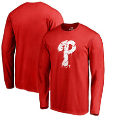 Philadelphia Phillies Splatter Logo Long Sleeve T-Shirt - MLB