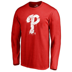 Philadelphia Phillies Splatter Logo Long Sleeve T-Shirt - MLB