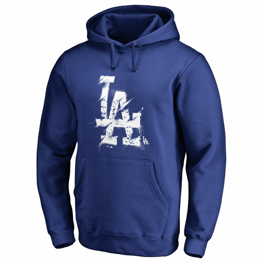Los Angeles Dodgers Splatter Logo Pullover Hoodie - MLB