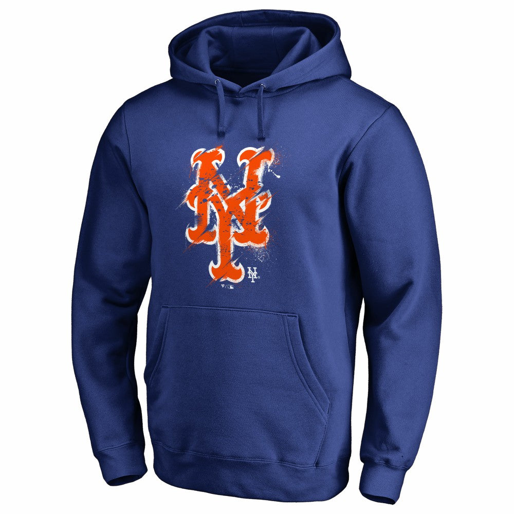 New York Mets Splatter Logo Pullover Hoodie - MLB