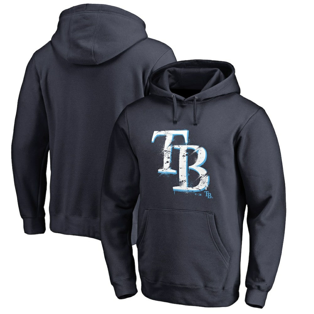 Tampa Bay Rays Splatter Logo Pullover Hoodie - MLB