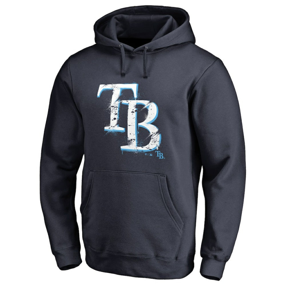 Tampa Bay Rays Splatter Logo Pullover Hoodie - MLB