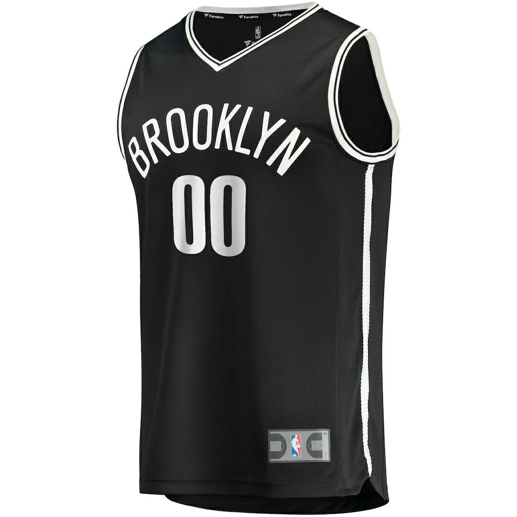 Brooklyn Nets Fast Break Custom Replica Jersey Black Icon Edition - NBA