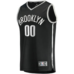 Brooklyn Nets Fast Break Custom Replica Jersey Black Icon Edition - NBA