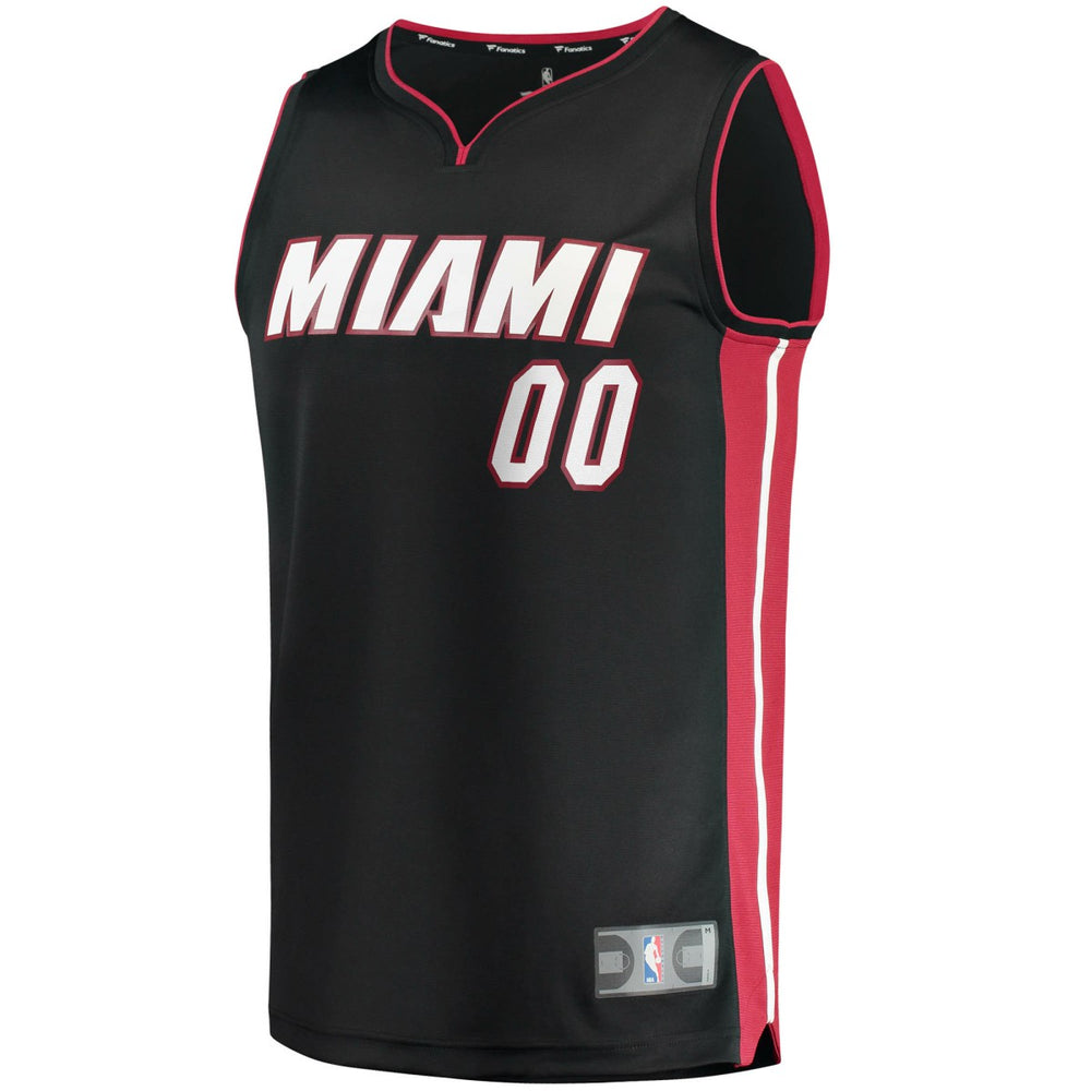 Miami Heat Fast Break Custom Replica Jersey Black Icon Edition - NBA