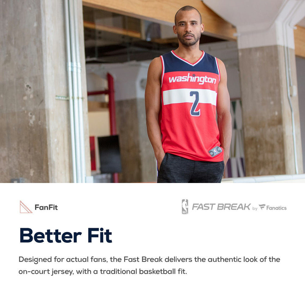 Washington Wizards Fast Break Custom Replica Jersey Red Icon Edition - NBA