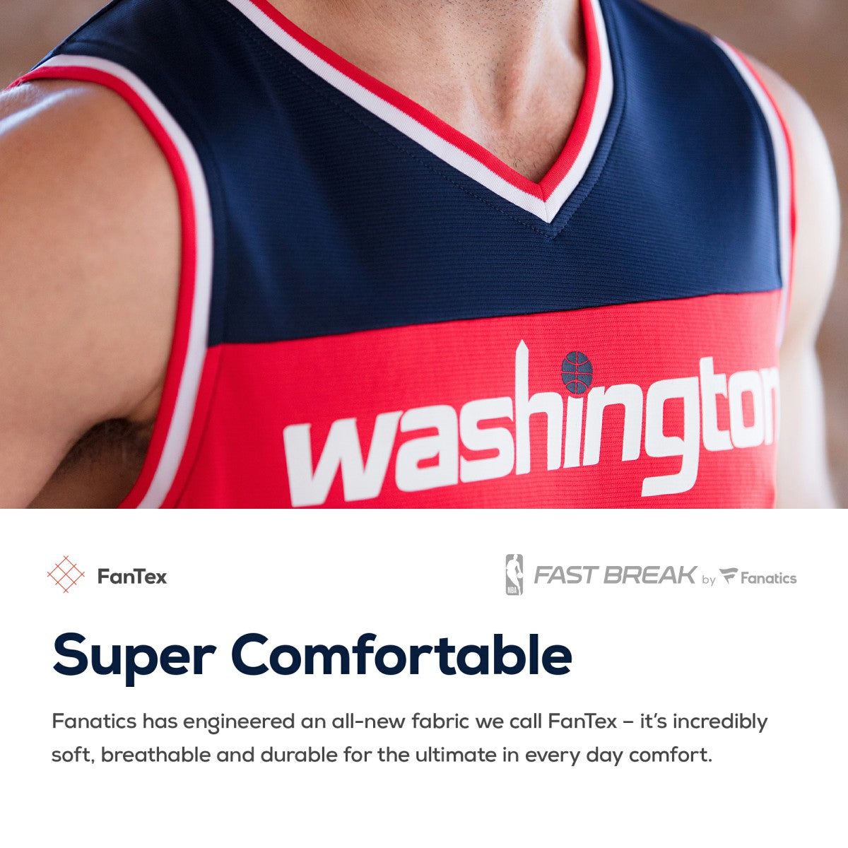 Washington Wizards Fast Break Custom Replica Jersey Red Icon Edition - NBA