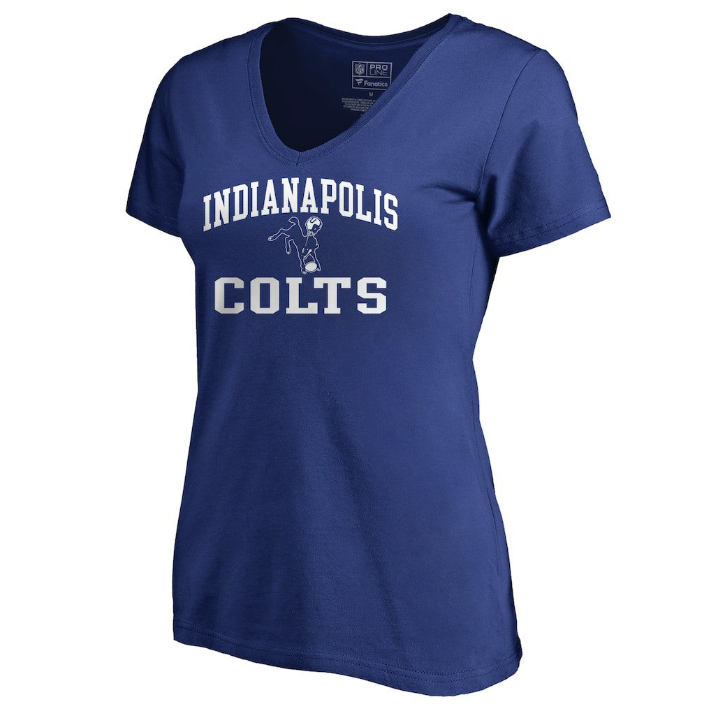 Indianapolis Colts Women's Vintage Collection Victory Arch V-Neck T-Shirt Royal | NFL