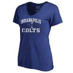 Indianapolis Colts Women's Vintage Collection Victory Arch V-Neck T-Shirt Royal | NFL