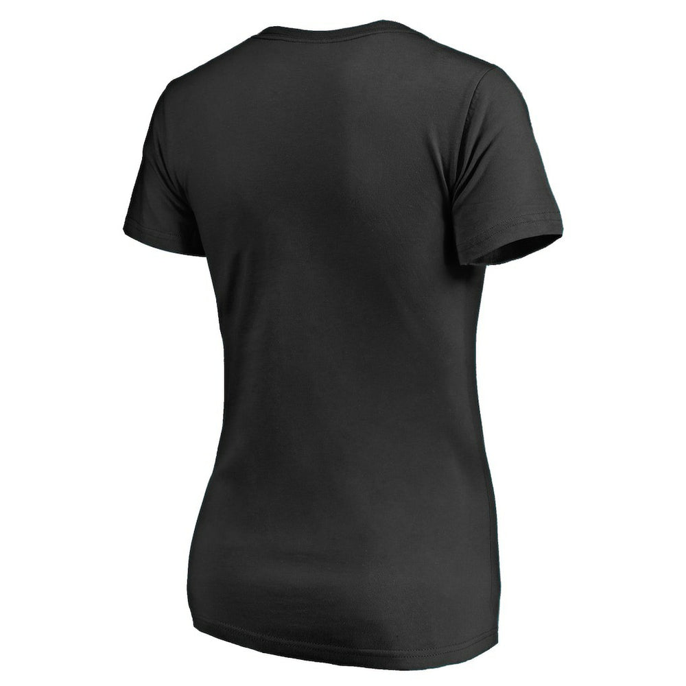 New Orleans Saints Women's Vintage Collection Victory Arch V-Neck T-Shirt Black | NFL