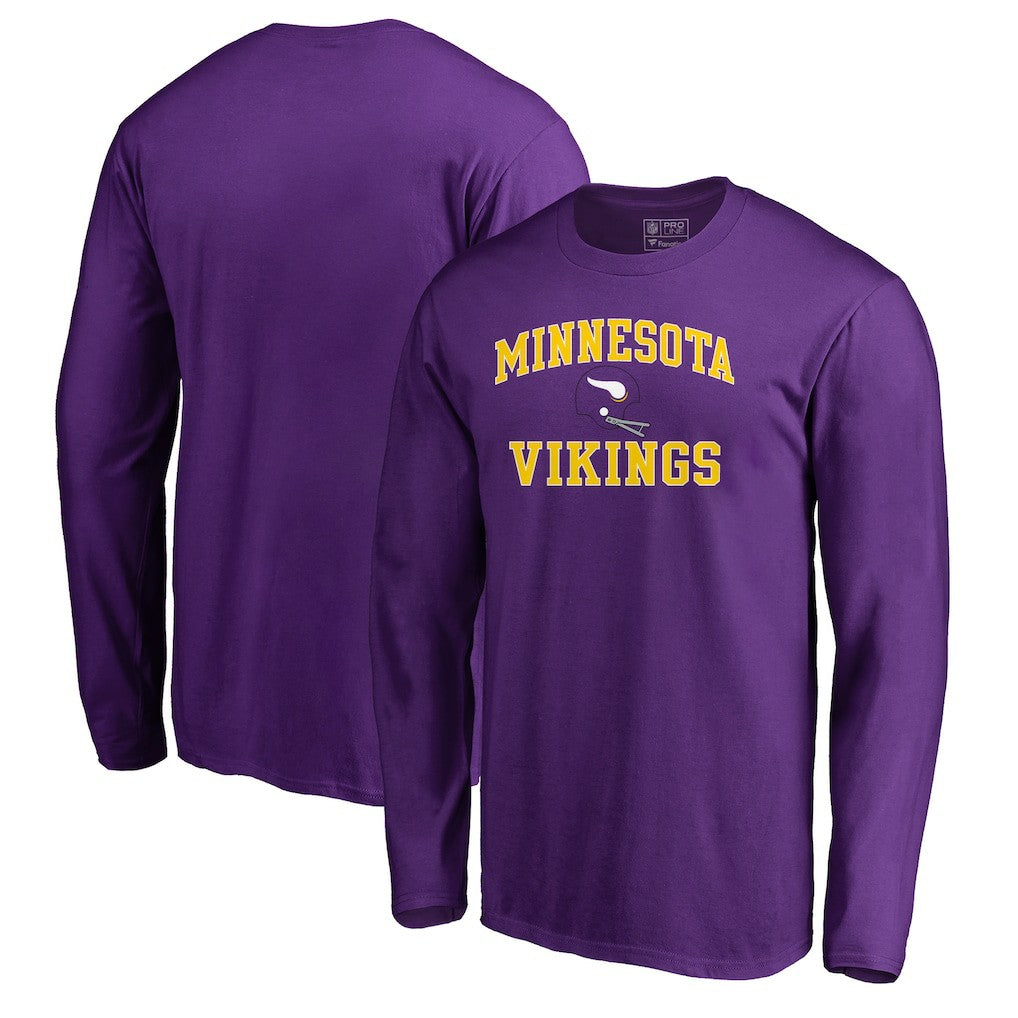 Minnesota Vikings Vintage Collection Victory Arch Long Sleeve T-Shirt Purple | NFL