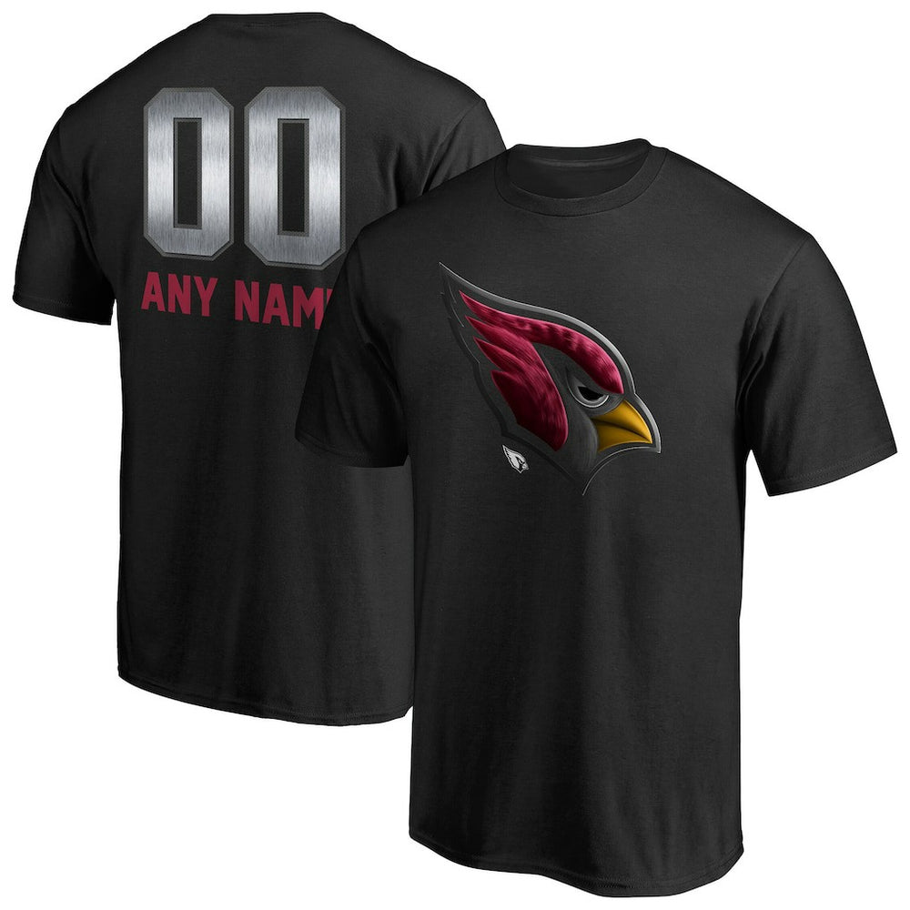 Arizona Cardinals Personalized Midnight Mascot T-Shirt Black | NFL