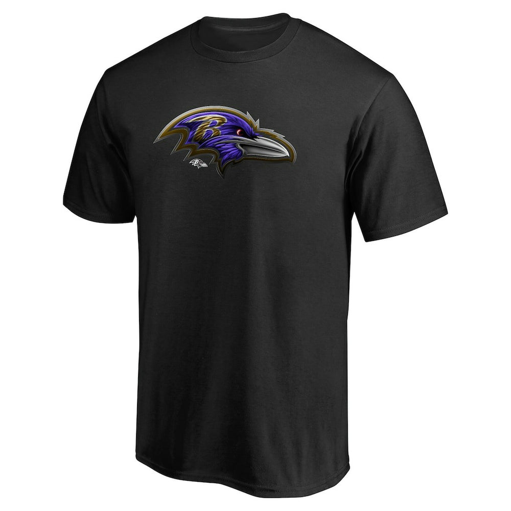 Baltimore Ravens Personalized Midnight Mascot T-Shirt Black | NFL