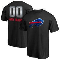 Buffalo Bills Personalized Midnight Mascot T-Shirt Black | NFL