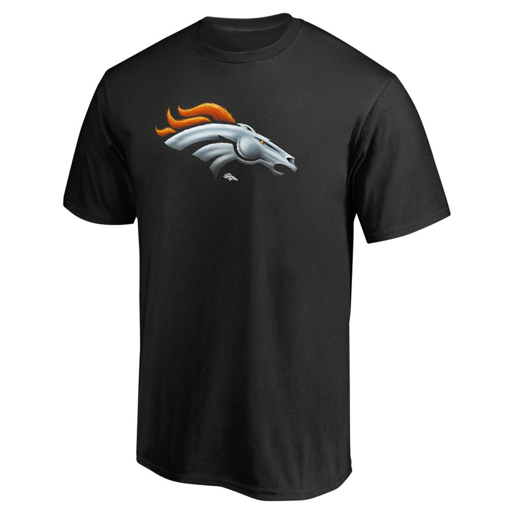 Denver Broncos Personalized Midnight Mascot T-Shirt Black | NFL
