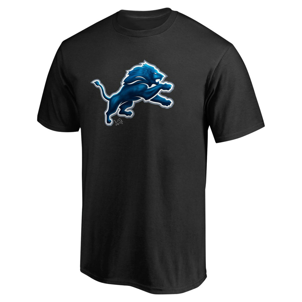Detroit Lions Personalized Midnight Mascot T-Shirt Black | NFL