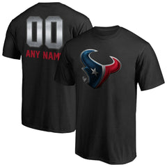 Houston Texans Personalized Midnight Mascot T-Shirt Black | NFL