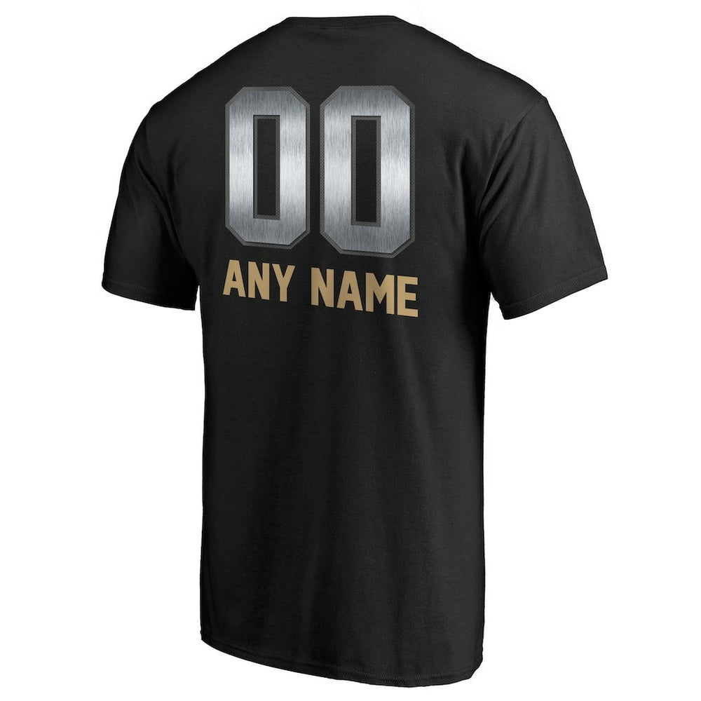 San Francisco 49ers Personalized Midnight Mascot T-Shirt Black | NFL