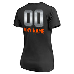Denver Broncos Women's Personalized Midnight Mascot T-Shirt Black | NFL