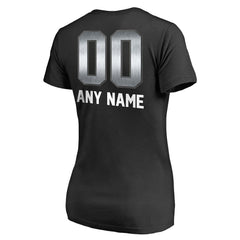 Las Vegas Raiders Women's Personalized Midnight Mascot T-Shirt Black | NFL