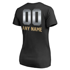 San Francisco 49ers Women's Personalized Midnight Mascot T-Shirt Black | NFL