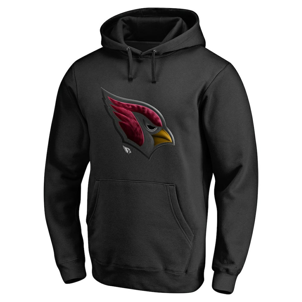 Arizona Cardinals Personalized Midnight Mascot Pullover Hoodie Black | NFL