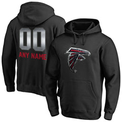 Atlanta Falcons Personalized Midnight Mascot Pullover Hoodie Black | NFL