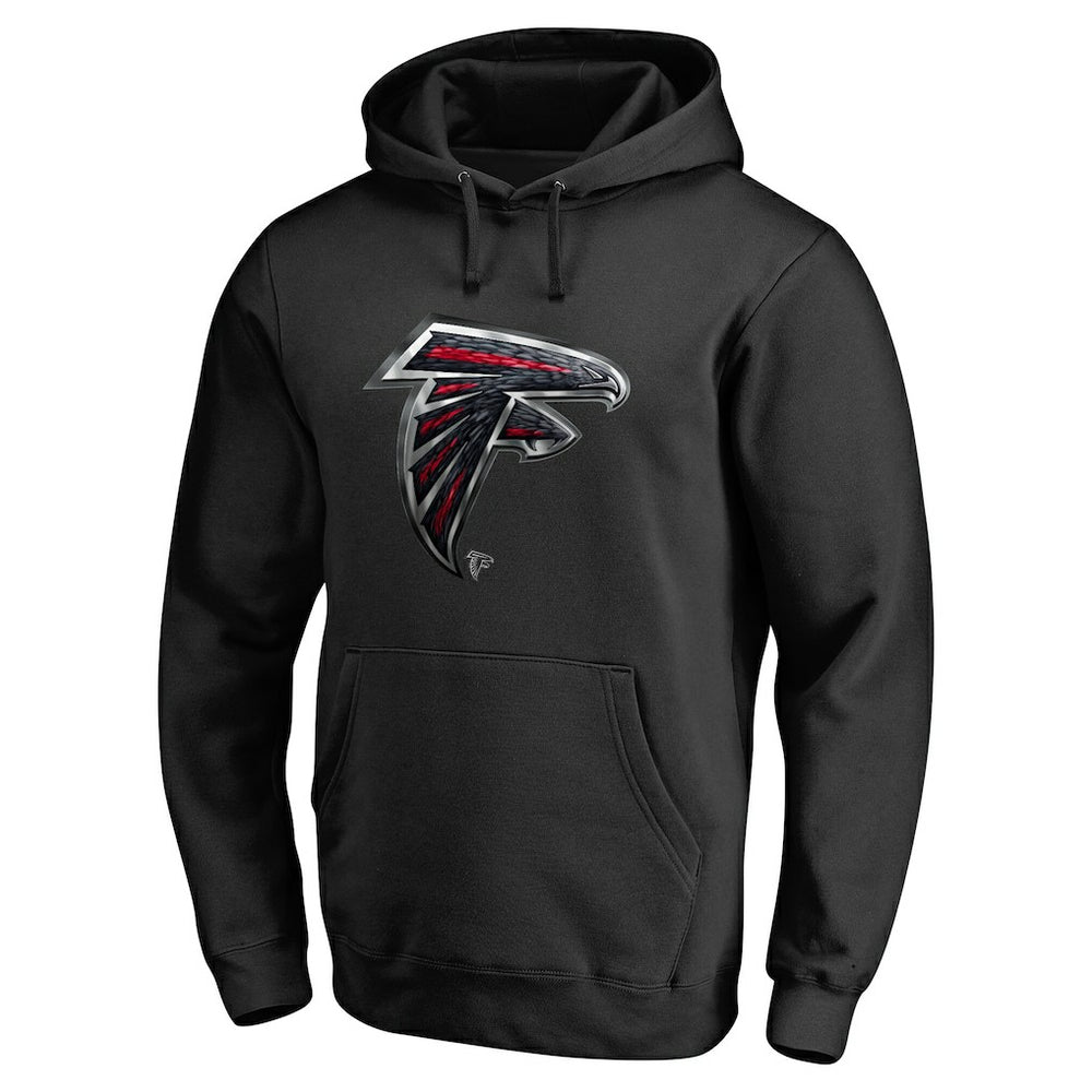 Atlanta Falcons Personalized Midnight Mascot Pullover Hoodie Black | NFL