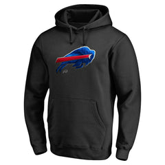 Buffalo Bills Personalized Midnight Mascot Pullover Hoodie Black | NFL