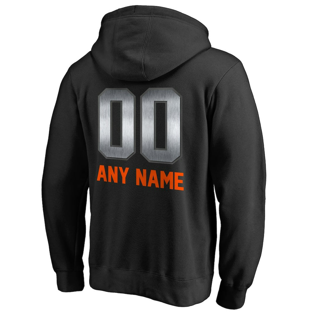 Cincinnati Bengals Personalized Midnight Mascot Pullover Hoodie Black | NFL