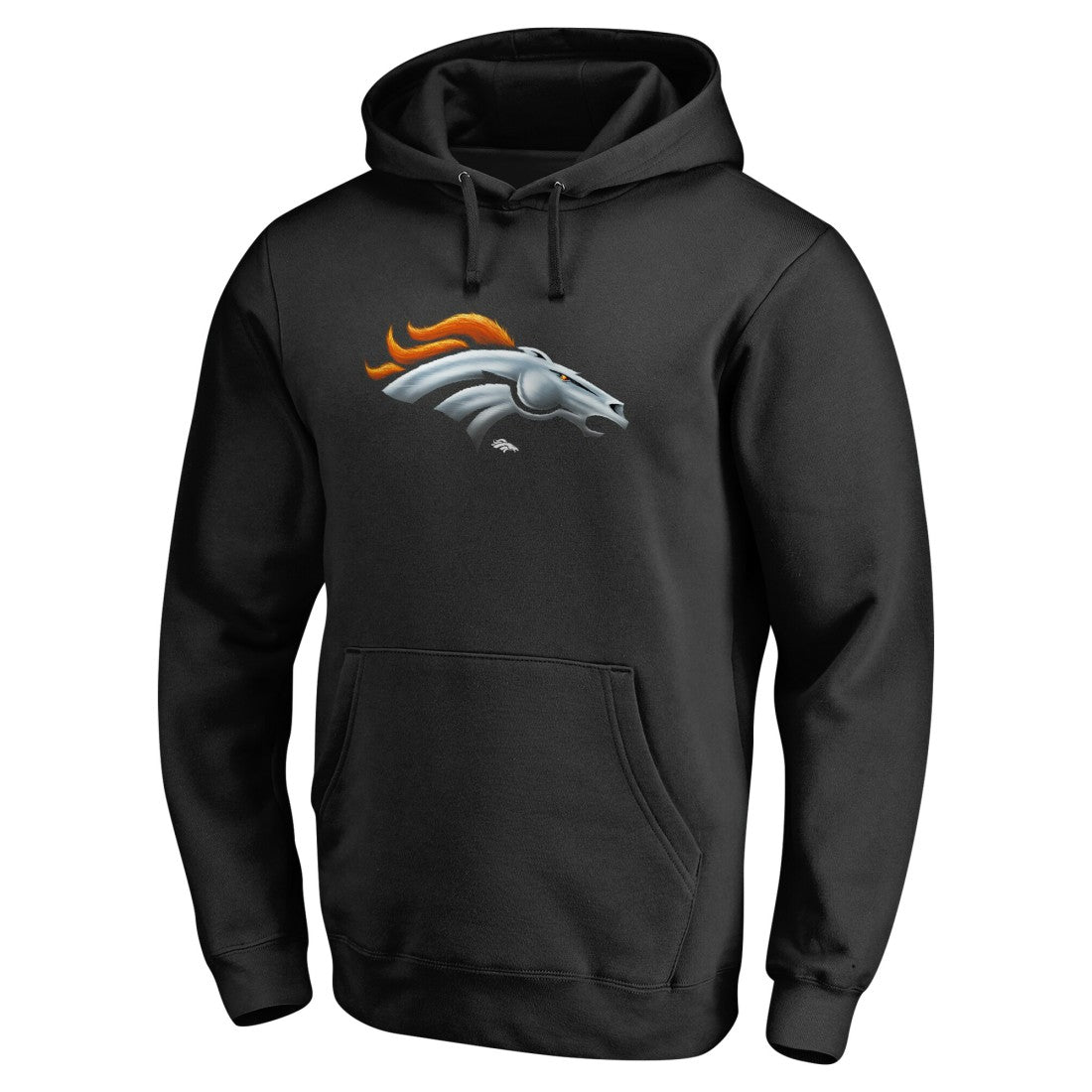 Denver Broncos Personalized Midnight Mascot Pullover Hoodie Black | NFL