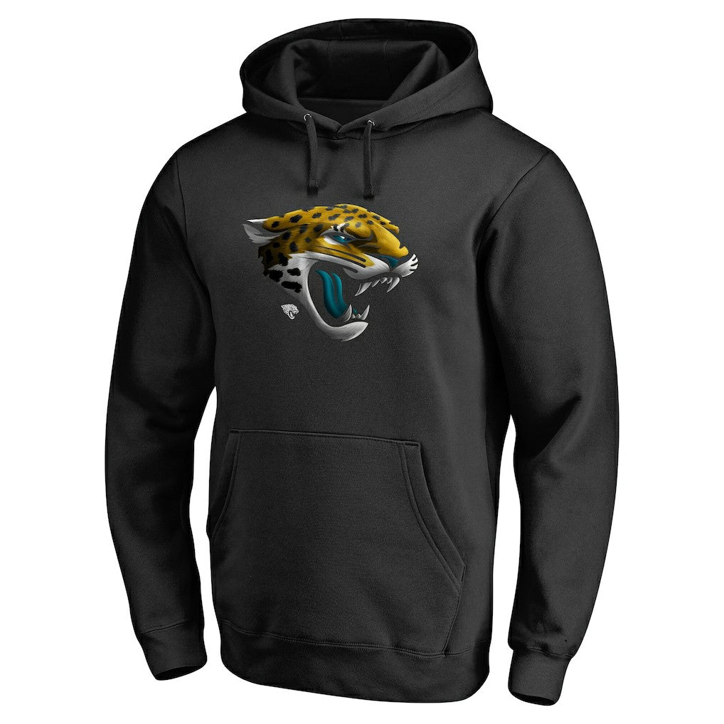 Jacksonville Jaguars Personalized Midnight Mascot Pullover Hoodie Black | NFL